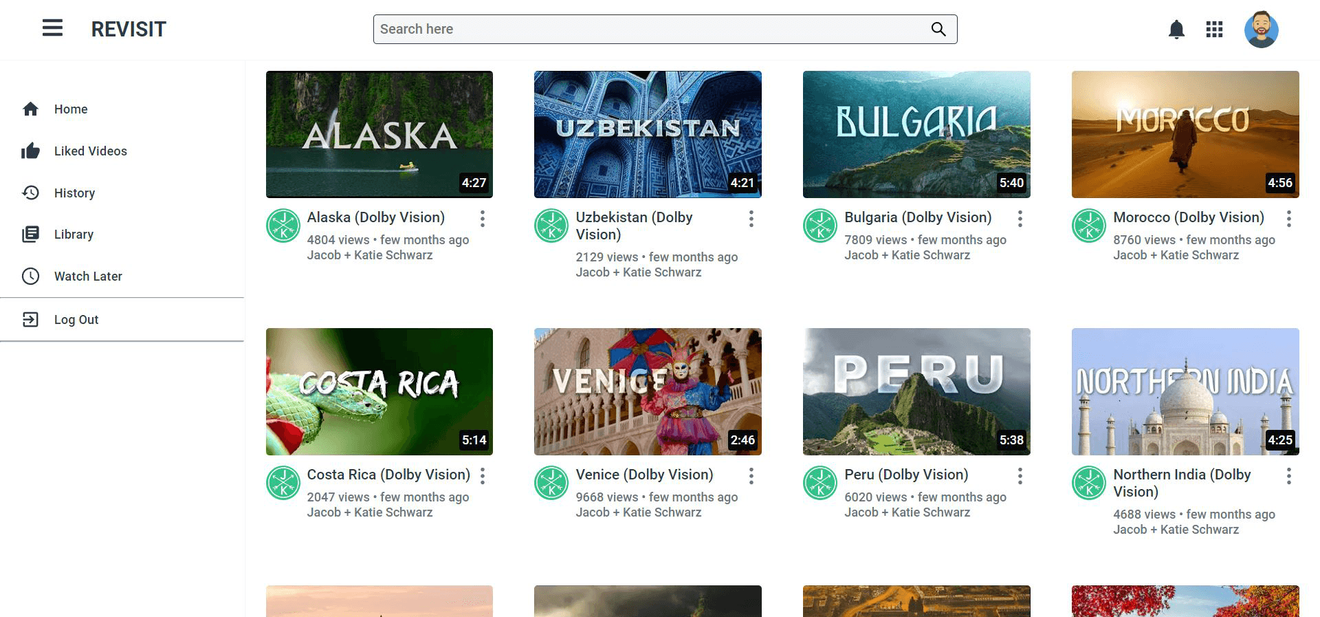 Revisit Video Library